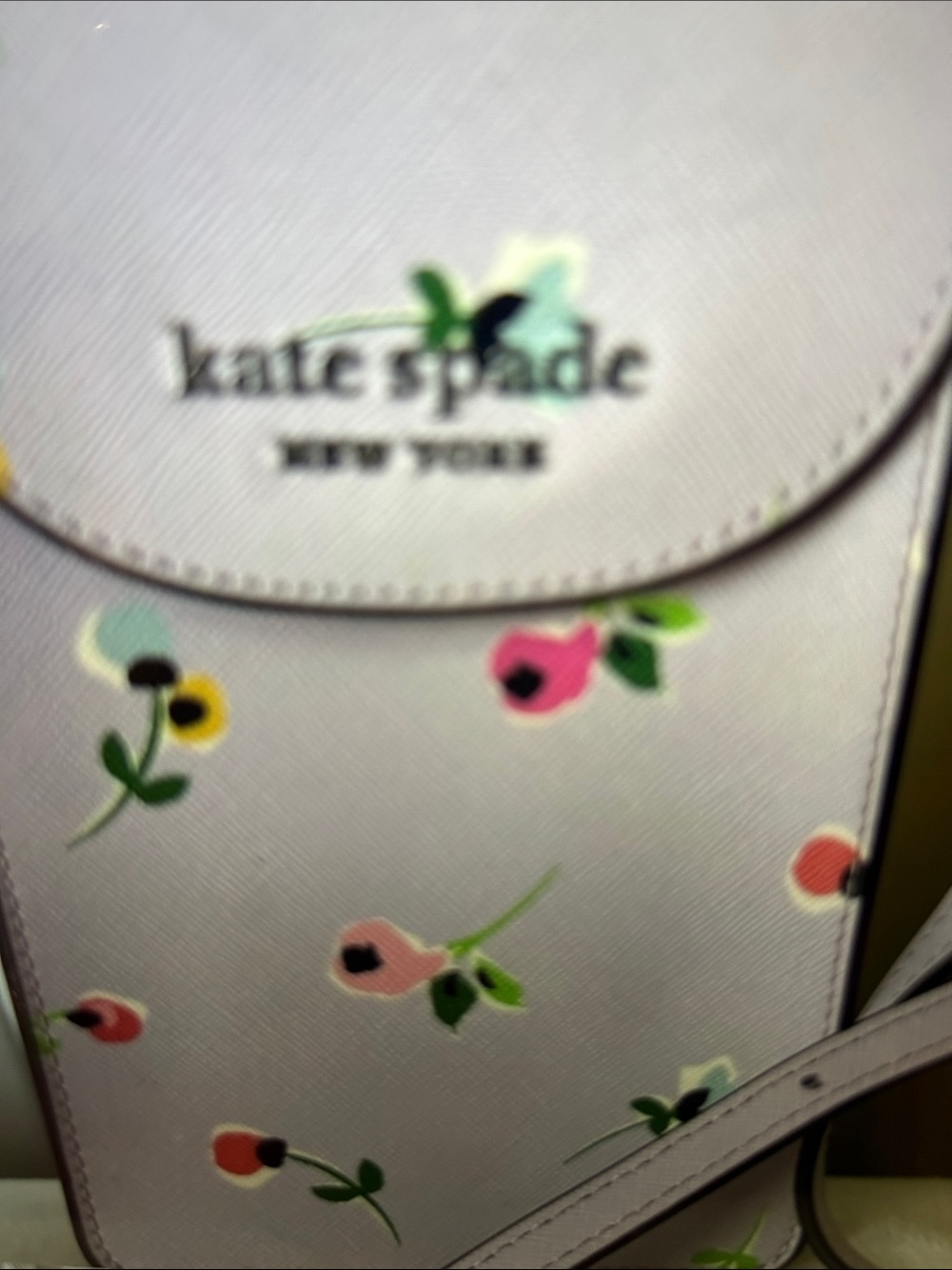 kate spade Pastel Floral Crossbody Phone Pouch - Lilac
